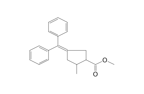 4-(diphenylmethylene)-2-methyl-1-cyclopentanecarboxylic acid methyl ester