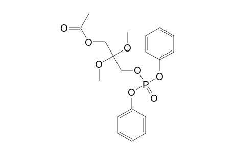 Phosphoric acid, diphenyl ester 2,2-dimethoxy-3-acetoxypropyl ester