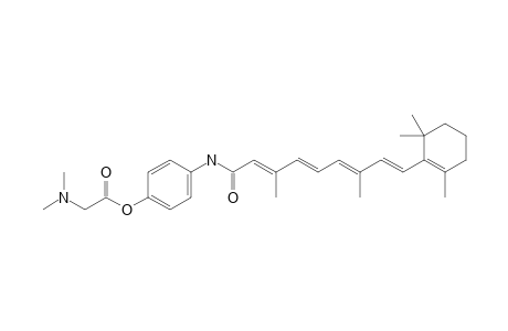 4-{[(2E,4E,6E,8E)-3,7-dimethyl-9-(2,6,6-trimethyl-1-cyclohexenyl)-2,4,6,8-nonatetraenoyl]amino}phenyl-2-(dimethylamino)acetate