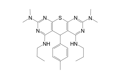 2,8-Bis(dimethylamino)-4,6-bis(propylamino)-5-(p-tolyl)-5H-thiopyrano[2,3-d:6,5-d']dipyrimidine