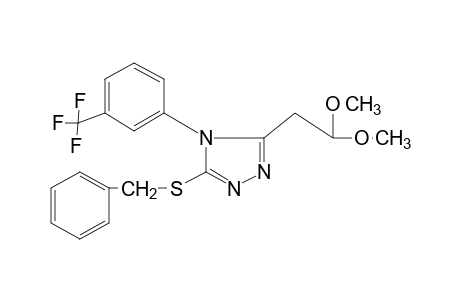 5-(Benzylthio)-4-(alpha,alpha,alpha-trifluoro-m-tolyl)-4H-1,2,4-triazole-3-acetaldehyde, dimethyl acetal