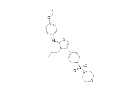 N-(4-ethoxyphenyl)-N-((2Z)-4-[4-(4-morpholinylsulfonyl)phenyl]-3-propyl-1,3-thiazol-2(3H)-ylidene)amine