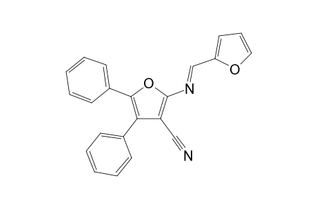 3-furancarbonitrile, 2-[[(E)-2-furanylmethylidene]amino]-4,5-diphenyl-