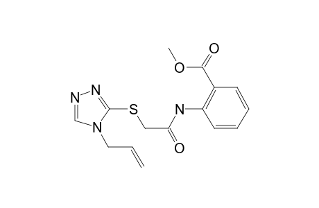 Benzoic acid, 2-[[2-[[4-(2-propenyl)-4H-1,2,4-triazol-3-yl]thio]acetyl]amino]-, methyl ester