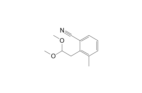 1-Cyano-2-(2,2-dimethoxyethyl)-3-methylbenzene