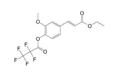 Ethyl 4-hydroxy-3-methoxycinnamate, pentafluoropropionate