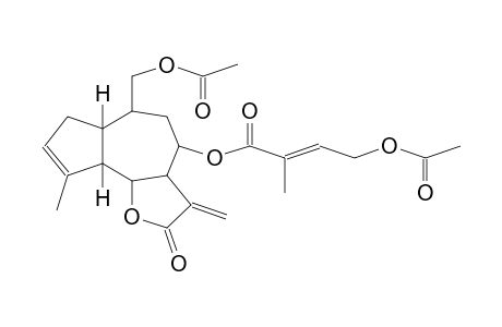 2-BUTENOIC ACID, 4-(ACETYLOXY)-2-METHYL-6-[(ACETYLOXY)METHYL]-2,3,3a,4,5,6,6a,7,9a,9b-DECAHYDRO-9-METHYL-3-METHYLENE-2-OXOAZULENO[4,5-b]FURAN-4-YL ESTER,