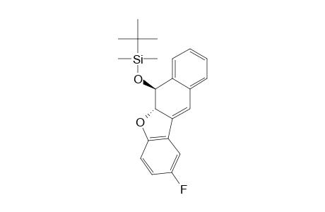 (+/-)-(5S*,6S*)-TERT.-BUTYL-(2-FLUORO-5A,6-DIHYDRO-BENZO-[B]-NAPHTHO-[2,3-D]-FURAN-6-YLOXY)-DIMETHYL-SILANE