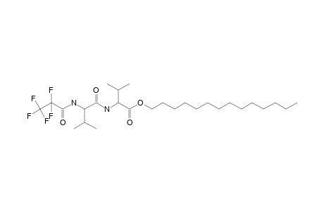 L-Valyl-L-valine, N-pentafluoropropionyl-, tetradecyl ester