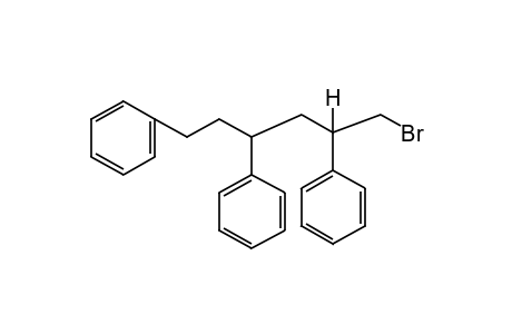 1-bromo-2,4,6-triphenylhexane(α-epimer)