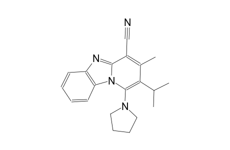 2-isopropyl-3-methyl-1-(1-pyrrolidinyl)pyrido[1,2-a]benzimidazole-4-carbonitrile