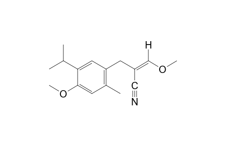 cis-5-isopropyl-4-methoxy-a-(methoxymethylene)-2-methylcinnamonitrile