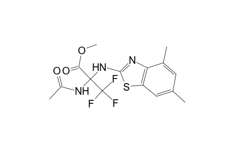 2-Acetylamino-2-(4,6-dimethyl-benzothiazol-2-ylamino)-3,3,3-trifluoro-propionic acid methyl ester