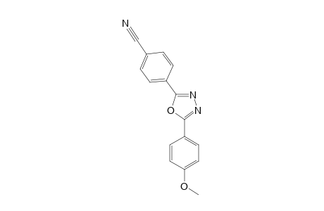 2-(4-CYANOPHENYL)-5-(4-METHOXYPHENYL)-1,3,4-OXADIAZOLE