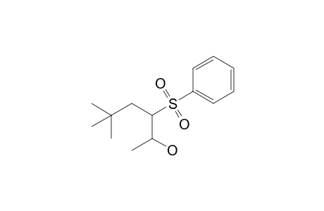 syn-5,5-Dimethyl-3-(phenylsulfonyl)-2-hexanol