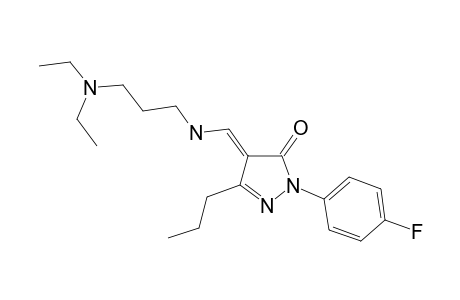 4-[(3-Diethylamino-propylamino)-methylene]-2-(4-fluoro-phenyl)-5-propyl-2,4-dihydro-pyrazol-3-one