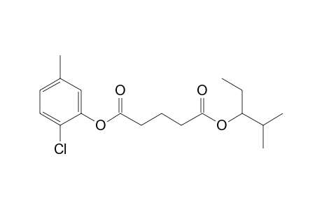 Glutaric acid, 2-methylpent-3-yl 2-chloro-5-methylphenyl ester