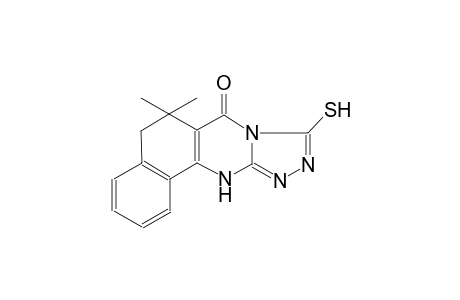 6,6-dimethyl-9-sulfanyl-6,12-dihydrobenzo[h][1,2,4]triazolo[3,4-b]quinazolin-7(5H)-one