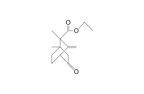 4,5-Dimethyl-5-ethoxycarbonyl-6-methylene-bicyclo(2.2.2)octan-2-one