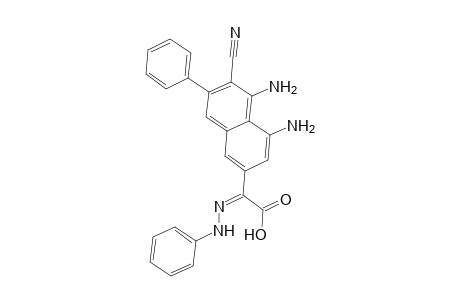 4,5-Diamino-3-cyano-2-phenyl-7-glyoxalyl phenylhydrazonaphthalene