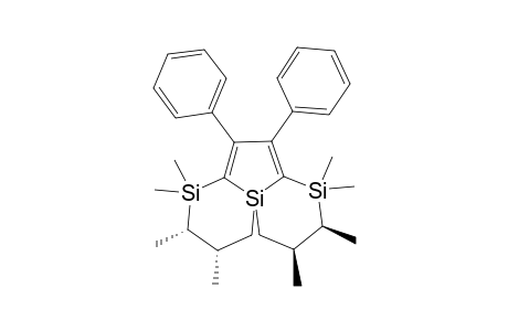 rel-(3S,4S,11S.121S)-7,8-Diphenyl-3,4,5,5,10,10,11,12-octamethyl-1,5,10-trisilatricyclo[7.4.0.0(1,6)]trideca-6,8-diene