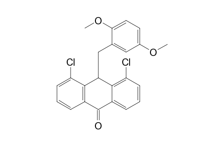 4,5-Dichloro-10-(2,5-dimethoxybenzyl)-10H-anthracen-9-one