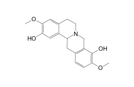 6H-Dibenzo[a,g]quinolizine-2,9-diol, 5,8,13,13a-tetrahydro-3,10-dimethoxy-, (.+-.)-