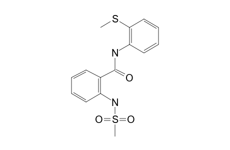 2-(Methylsulfonamido)-N-(2-(methylthio)phenyl)benzamide