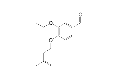 3-ethoxy-4-((3-methylbut-3-en-1-yl)oxy)benzaldehyde