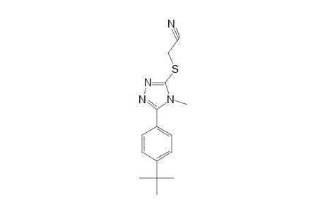 {[5-(p-tert-butylphenyl)-4-methyl-4H-1,2,4-triazol-3-yl]thio}acetonitrile