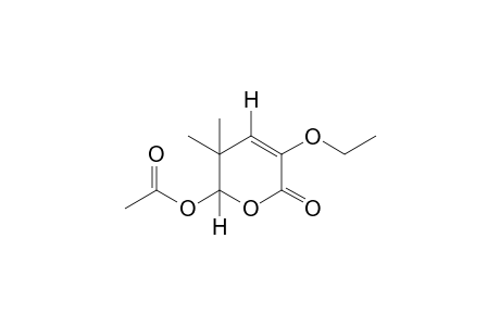 5,6-dihydro-5,5-dimethyl-3-ethoxy-6-hydroxy-2H-pyran-2-one, acetate (ester)