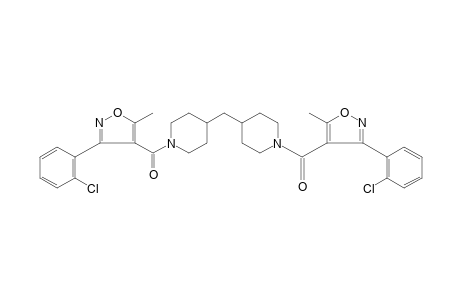 4,4'-methylenebis{1-{3-(o-chlorophenyl)-5-methyl-4-isoxazolyl]carbonyl}piperidine}