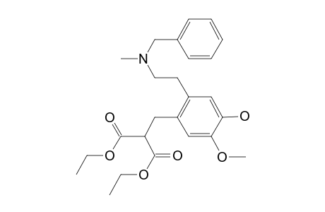 Diethyl 2-(2-N-benzyl-N-methylaminoethyl)-4-hydroxy-5-methoxybenzylmalonate