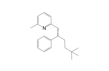 2-(5,5-dimethyl-2-phenylhex-1-enyl)-6-methylpyridine