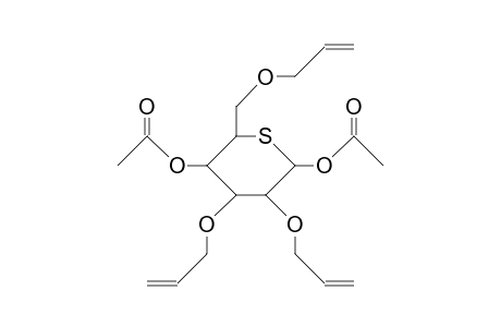 1,4-Di-O-acetyl-2,3,6-tri-O-allyl-5-thio-A-D-glucopyranose