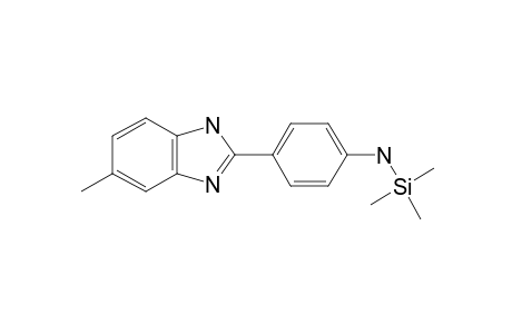 4-(5-Methyl-1H-benzimidazol-2-yl)aniline, 1tms derivative