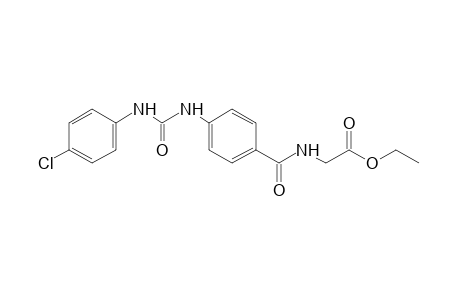 p-[3-(p-chlorophenyl)ureido]hippuric acid, ethyl ester