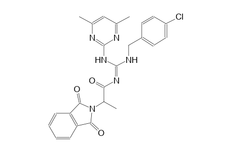 N-(4-chlorobenzyl)-N'-(4,6-dimethyl-2-pyrimidinyl)-N''-[(Z)-2-(1,3-dioxo-1,3-dihydro-2H-isoindol-2-yl)propanoyl]guanidine