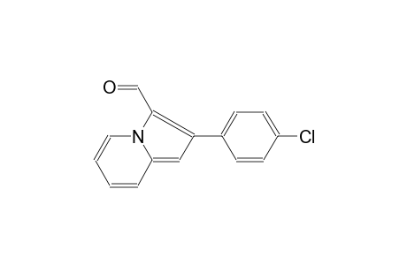 3-indolizinecarboxaldehyde, 2-(4-chlorophenyl)-