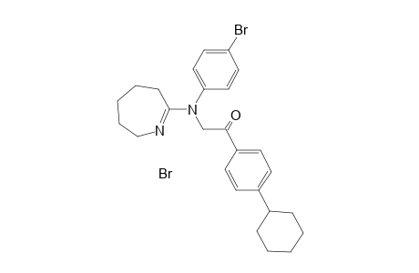 2-[(4-bromo-phenyl)-(4,5,6,7-tetrahydro-3H-azepin-2-yl)-amino]-1-(4-cyclohexyl-phenyl)-ethanone