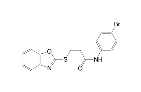 3-(1,3-benzoxazol-2-ylsulfanyl)-N-(4-bromophenyl)propanamide