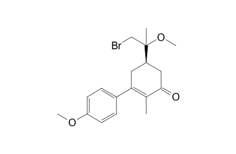 (5R)-5-(1-bromanyl-2-methoxy-propan-2-yl)-3-(4-methoxyphenyl)-2-methyl-cyclohex-2-en-1-one