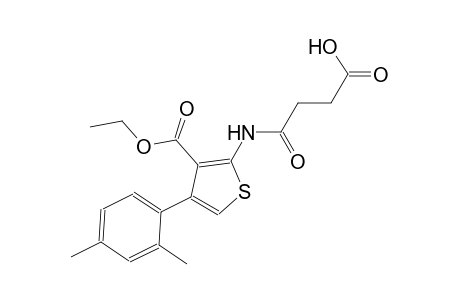 4-{[4-(2,4-dimethylphenyl)-3-(ethoxycarbonyl)-2-thienyl]amino}-4-oxobutanoic acid