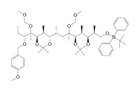 (2R,3S,4S,5R,6R,8R,9S,10S,11R,12R,13R)-3,5:9,11-Bis(isopropylidenedioxy)-1-tert-butyldiphenylsilyloxy-13-(4-methoxybenzyloxy)-6,12-bis(methoxymethoxy)-2,4,6,8,10,12-hexamethylpentadecane