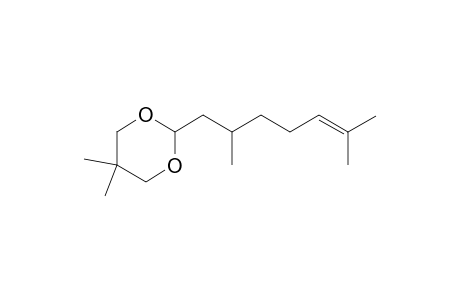 (+/-)-2-(2,6-Dimethylhept-5-en-1-yl)-5,5-dimethyl-1,3-dioxane