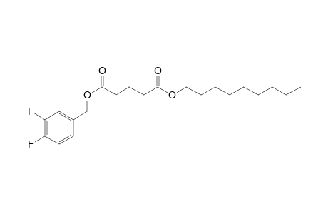 Glutaric acid, 3,4-difluorobenzyl nonyl ester