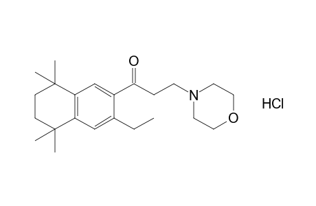 3'-Ethyl-3-morpholino-5',6',7',8'-tetrahydro-5',5',8',8'-tetramethyl-2'-propionaphthone, hydrochloride