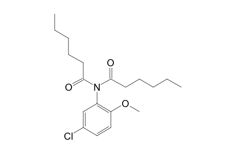 Hexanamide, N-hexanoyl-N-(5-chloro-2-methoxyphenyl)-