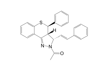 (CIS-3,3A)-(TRANS-3A,4)-2,3,3A,4-TETRAHYDRO-2-ACETYL-4-PHENYL-3-STYRYL-[1]-BENZOTHIOPYRANO-[4,3-C]-PYRAZOLE