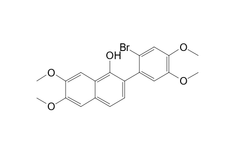 1-Naphthalenol, 2-(2-bromo-4,5-dimethoxyphenyl)-6,7-dimethoxy-